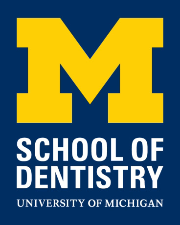 The University of Michigan school of dentistry logo.